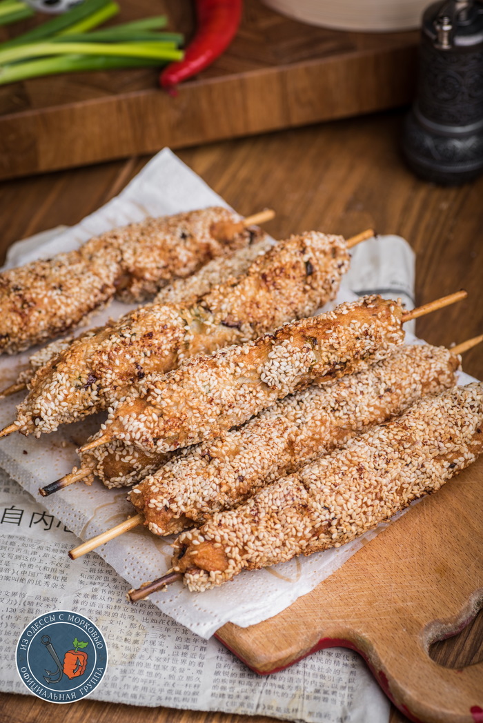 Куриные мини кебабы к пиву и не только Куриные мини кебабы к пиву и не только закуски,кулинария,мясные блюда