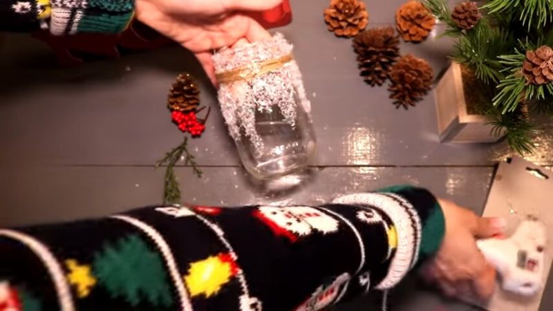 Стеклянные банки — идеальный декор на Новый год интерьер,своими руками,сделай сам