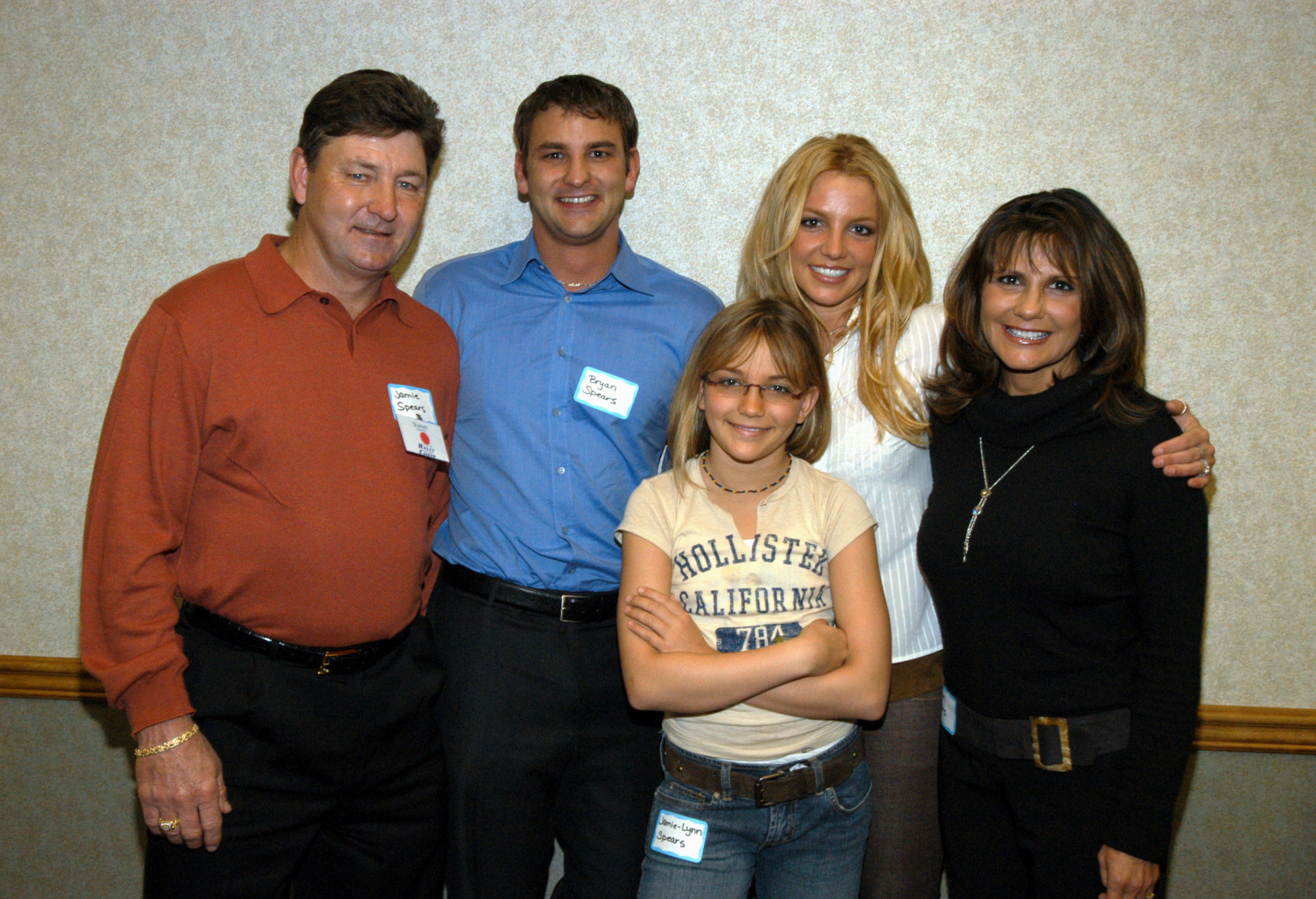 Бритни Спирс с семьей, 2 марта 2003 год