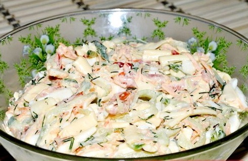 Салат "Будни" салат, овощи, сыр, рецепт