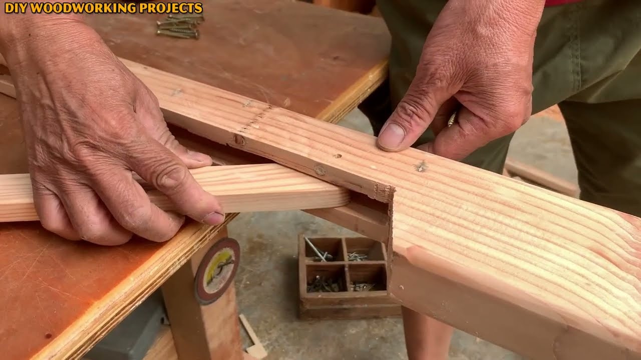 Genius Woodworking Ideas // How To Make A Folding Wooden Ladder You've Certainly Never Seen