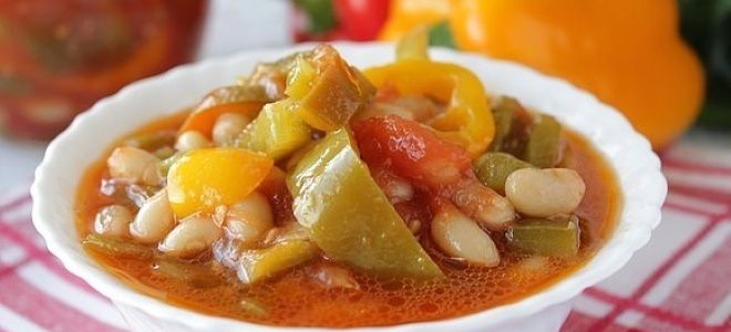 Лечо с фасолью - вкусная, очень питательная закуска на зиму заготовки,консервируем,рецепты