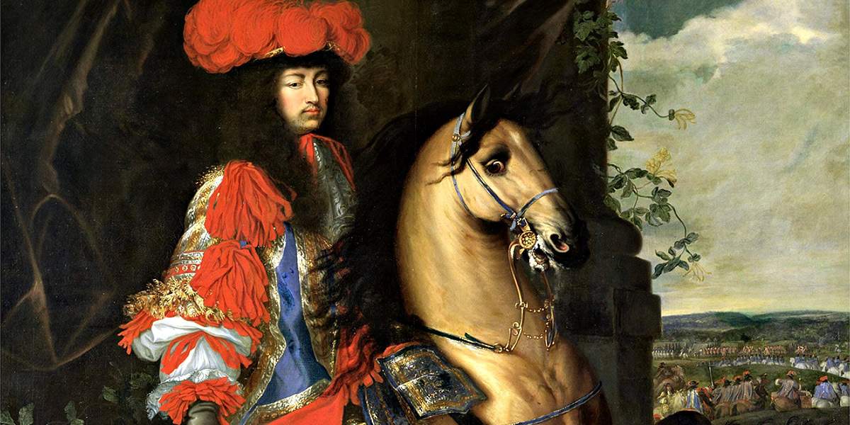 Конный портрет Людовика XIV кисти Шарля Лебрена
