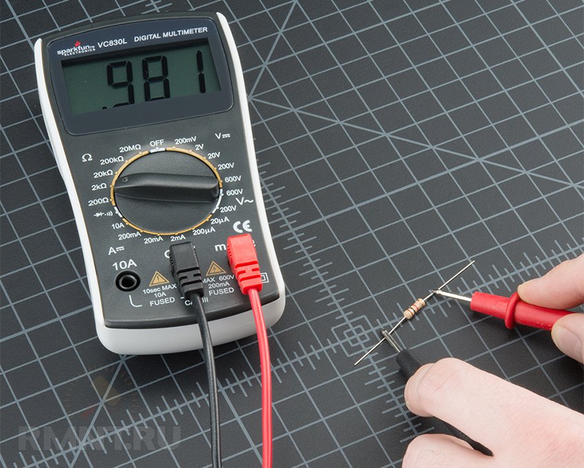 Измерение сопротивления резистора