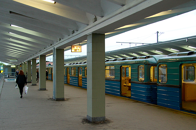 Станция «Выхино» (бывшая «Ждановская»).