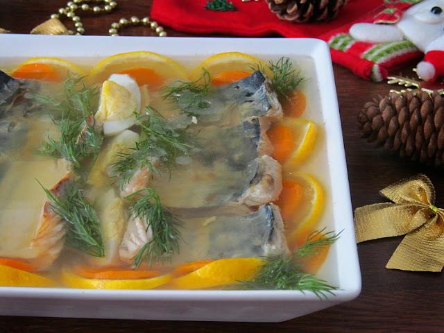 Заливное из скумбрии закуски,новогоднее меню,рыбные блюда