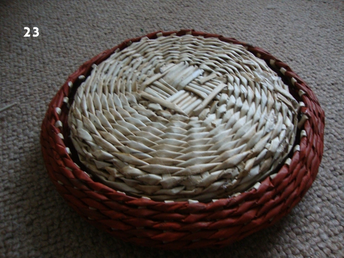 Плетение из газет - объёмная вазочка для фруктов плетение из газет