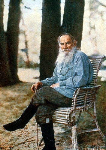 Цветная фотография Льва Николаевича Толстого, Ясная Поляна, 1908 год