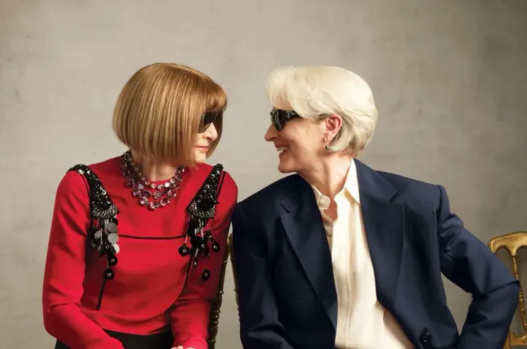 Анна Винтур и сыгравшая её в 