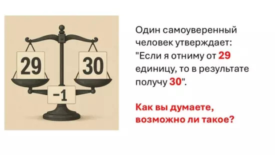 Задачка на сообразительность: догадаетесь, как сделать из минуса плюс?