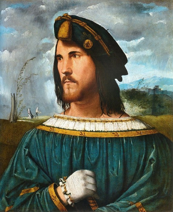 «Портрет дворянина» работы Альтобелло Мелоне, предполагаемый портрет Чезаре Борджиа