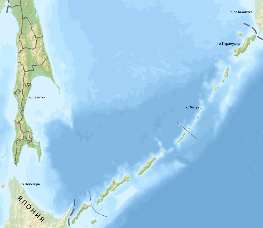 Карта сахалина и курильских островов подробная