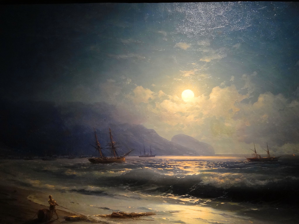 "Лунная ночь на море" Айвазовский И. 1887г.