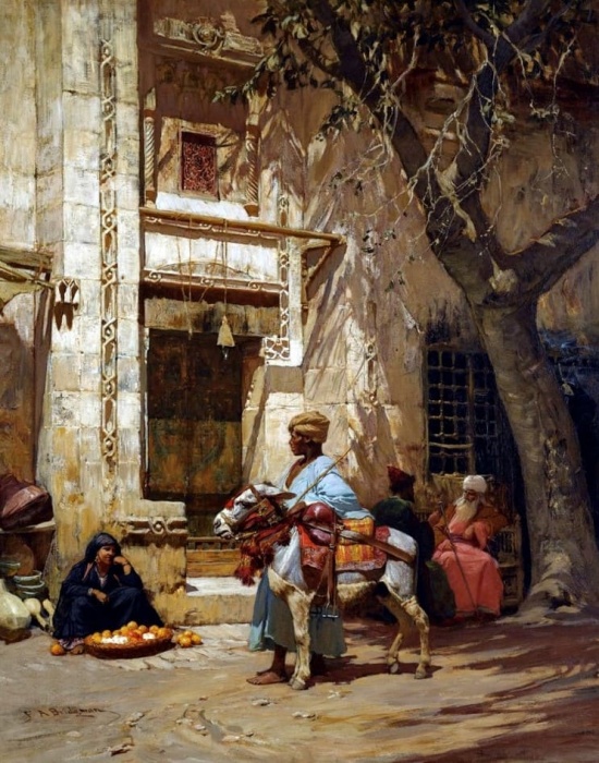 картина художника Фредерика Артура Бриджмена (Frederick Arthur Bridgman) – 06 художник Фредерик Артур Бриджмен (Frederick Arthur Bridgman) картины – 06