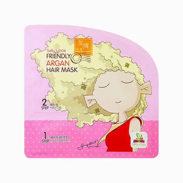 Маска-шапочка для волос c аргановым маслом Friendly Argan Hair Mask, Sally's Box