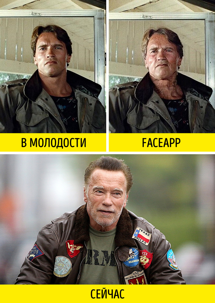 Будем ли мы стареть так, как предсказывает FaceApp? Проверяем на звездах faceapp,внешность,возраст,знаменитости,интересное,технологии,фотография