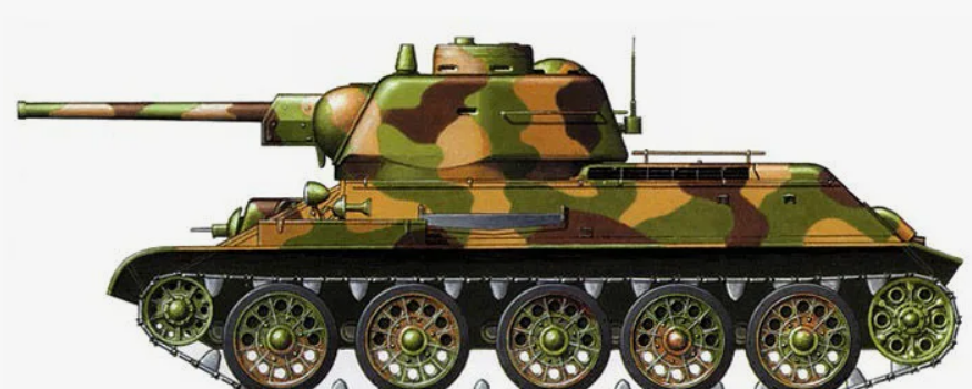 Т-34 в камуфляжном окрасе