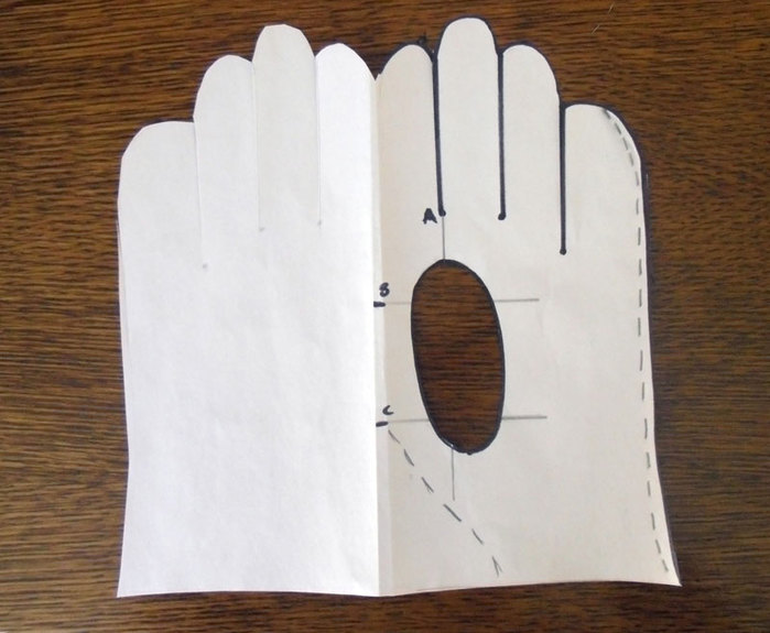 Кожаные перчатки своими руками! пальца, чтобы, большого, выкройку, бумаги, ластовицы, выкройки, между, палец, детали, перчатку, пальцы, сделать, пальцами, каждой, стороне, нарисуйте, пальцев, пополам, только