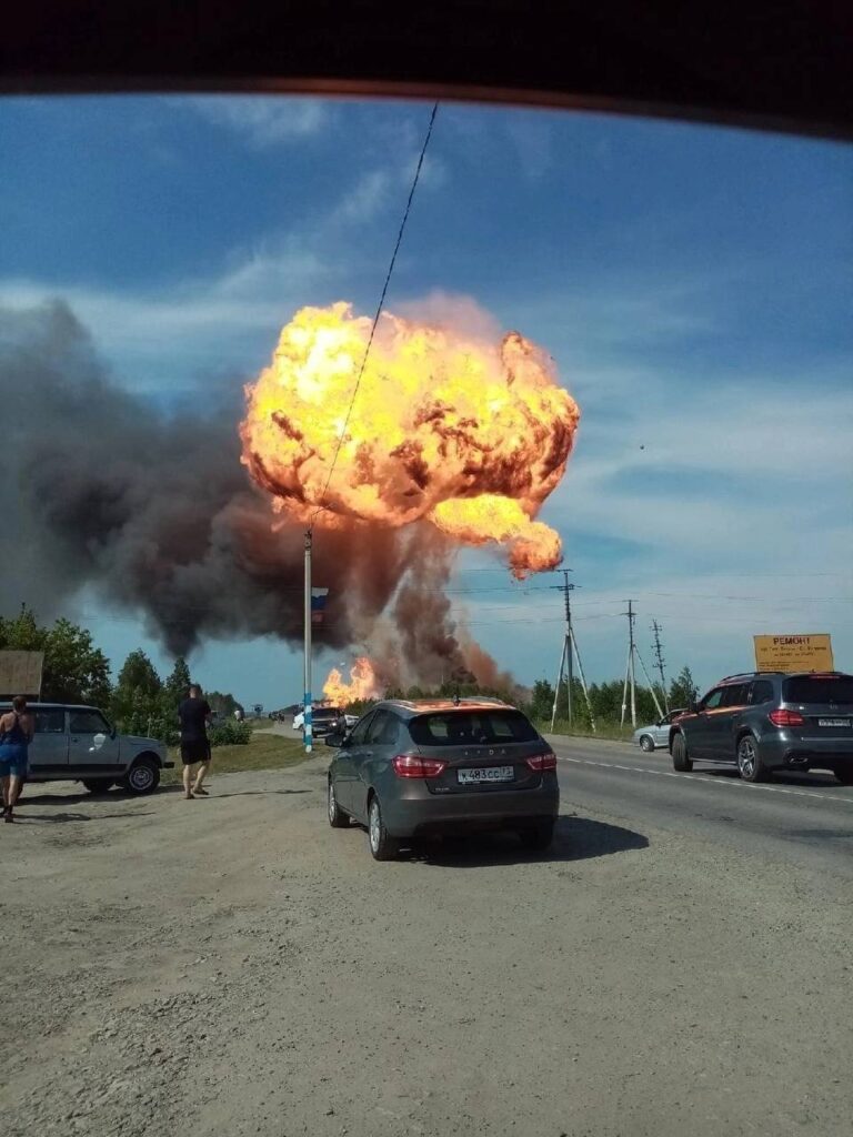 На АЗС в Ульяновской области произошёл взрыв