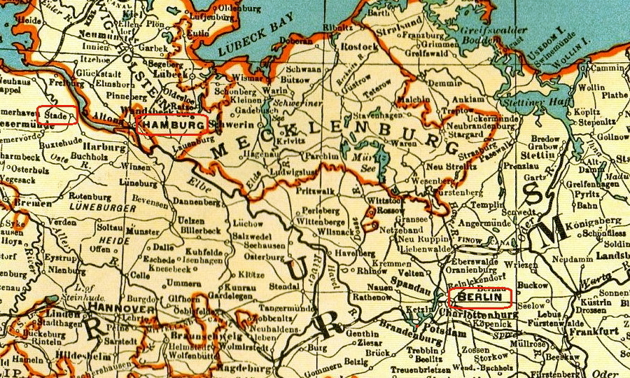 ​Берлин, Гамбург и Штаде на карте Германии - Блуждания и заблуждения | Warspot.ru