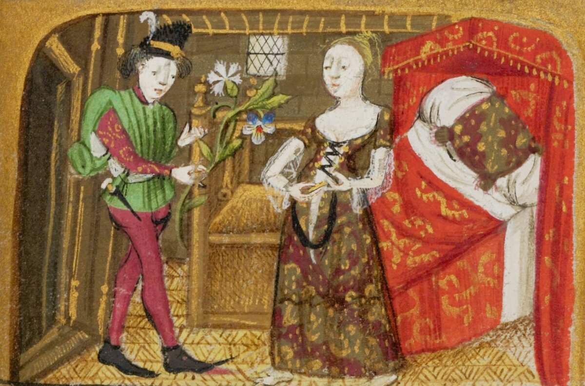 Иллюстрация из средневекового часослова, Франция, XV век