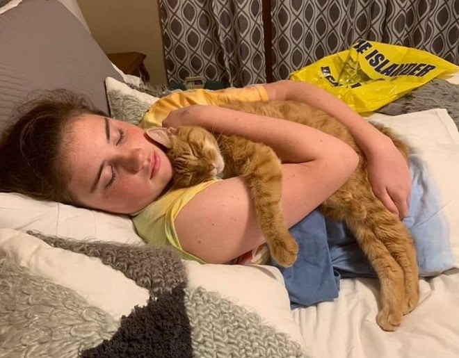 Кот с реьенком