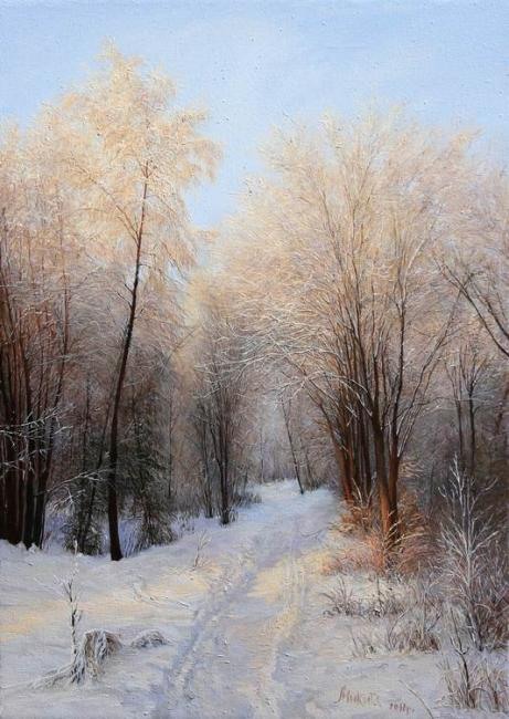 Я зиму люблю. В ней сокрыты надежды... живопись