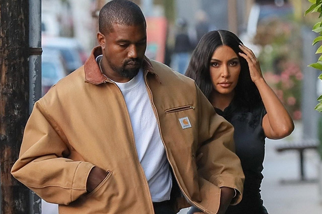 Ким Кардашьян и Канье Уэст впервые после рождения четвертого ребенка вместе появились на публике