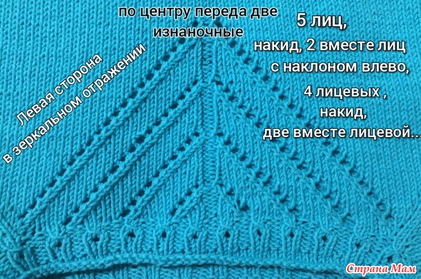 Вязание-футболка спицами вязание спицами,одежда,своими руками
