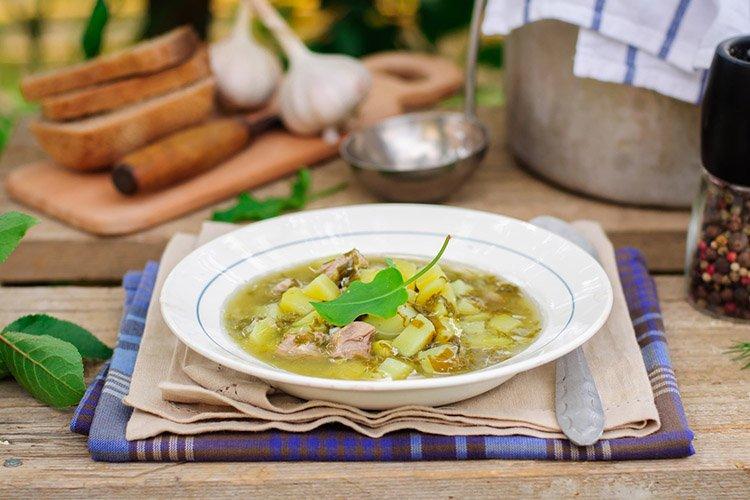 15 вкусных и сытных зеленых борщей первые блюда,супы