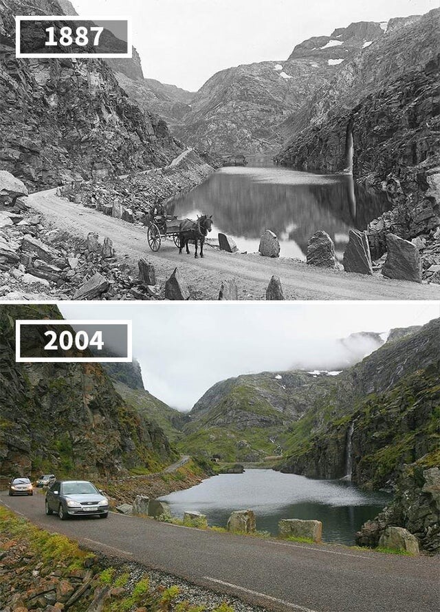 Фотография: Тогда и сейчас: 30 интересных фото, которые показывают течение времени №20 - BigPicture.ru