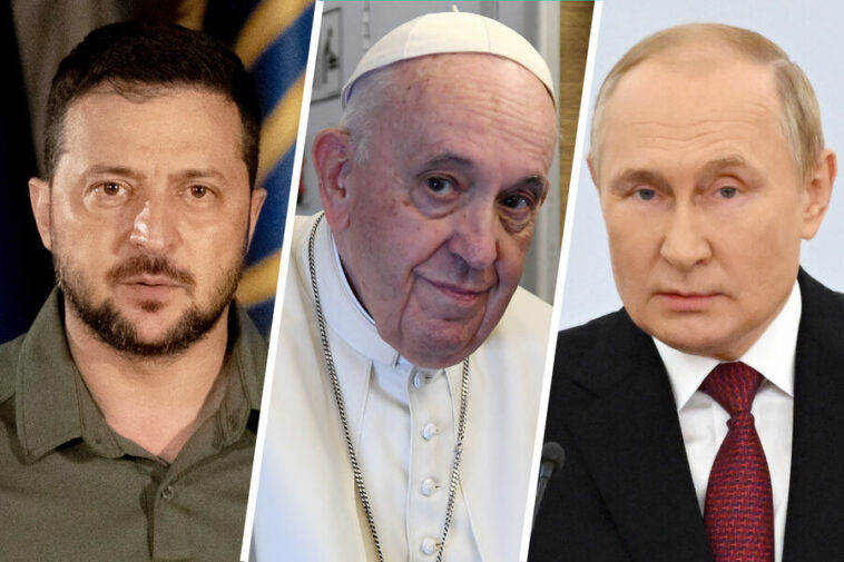 «Сколько крови должно пролиться?» Папа Римский обратился к Путину и Зеленскому