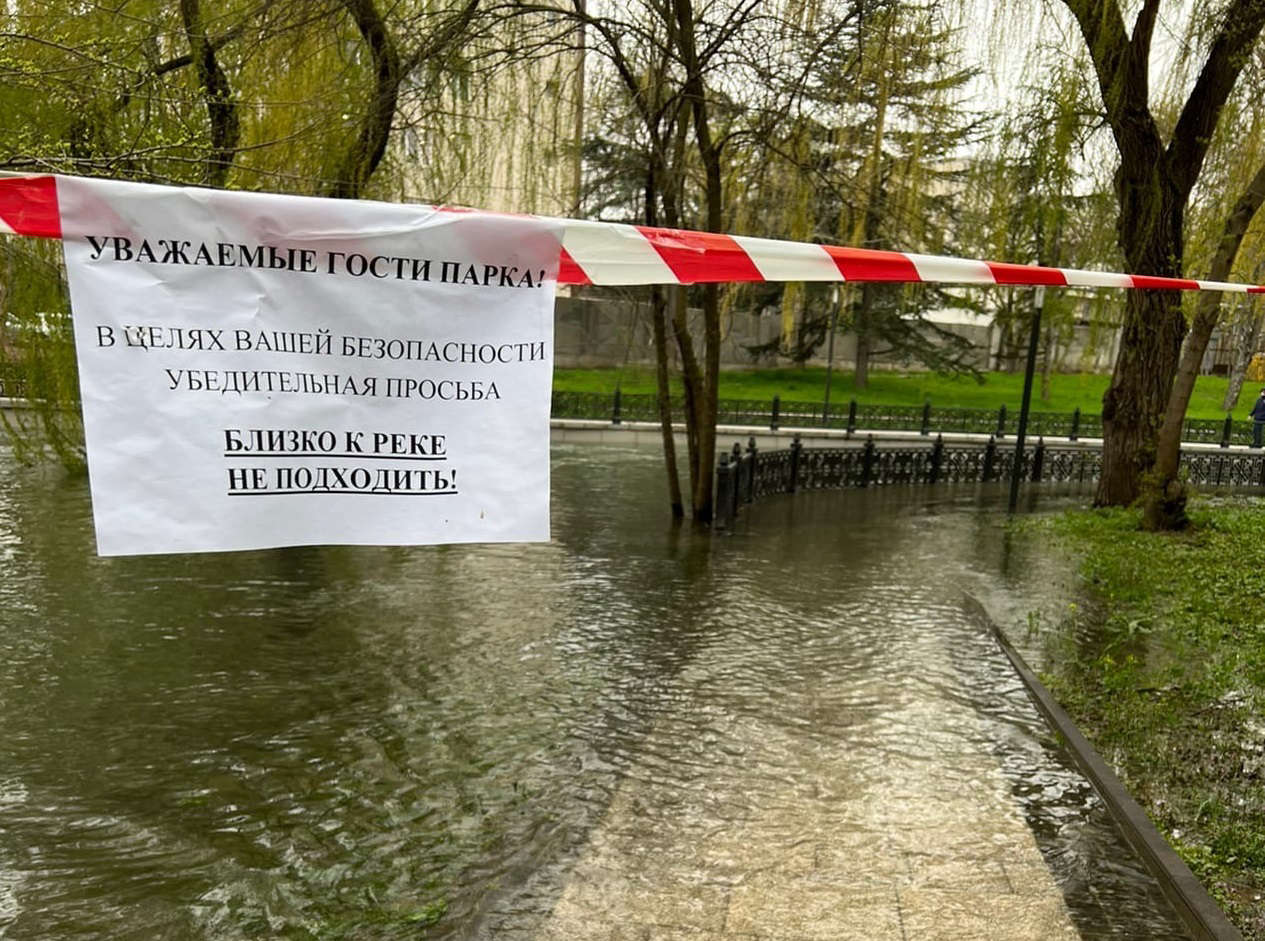 Симферополец показал, как выглядит до сих пор затопленный Гагаринский парк Общество