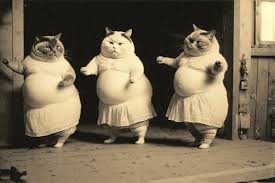 Балетная труппа "Пухложопики", 1932 г. / жирный кот :: нагенерил сам ::  нейроарт :: MidJourney :: Балет :: коты :: нейронные сети / смешные  картинки и другие приколы: комиксы, гиф анимация, видео, лучший  интеллектуальный юмор.