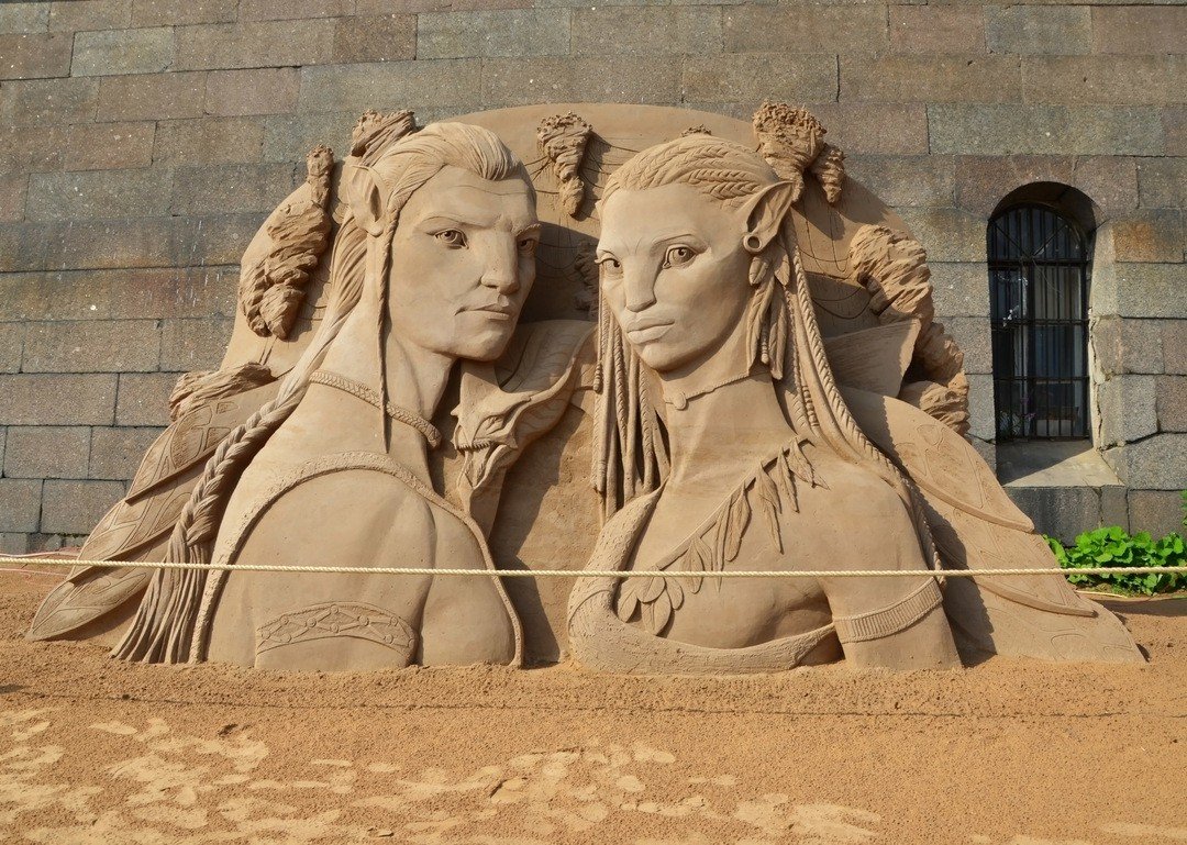 Потрясающие скульптуры из песка Потрясающие скульптуры из песка интересное