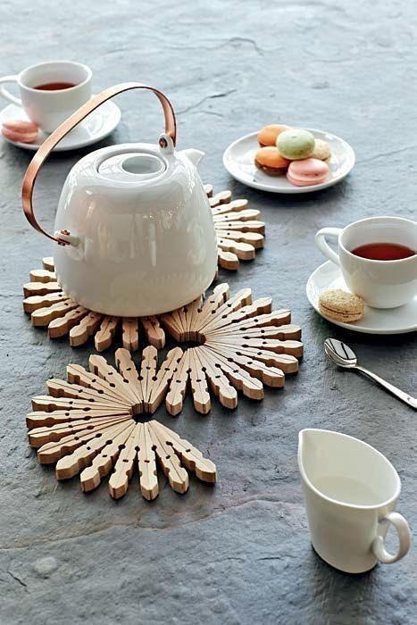 Очень интересные идеи из прищепок