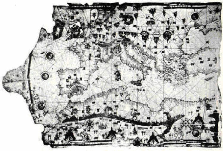  Древняя карта Иегуди Ибн Бен Зары