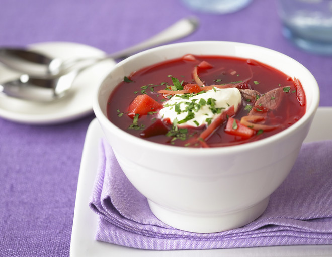 Как приготовить борщ со свеклой правильно и вкусно, чтоб он был красный борщ,супы