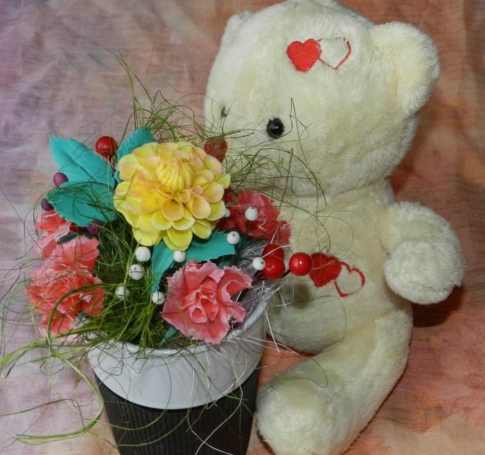 Букет из холодного фарфора сделай сам,Хенд мейд,холодный фарфор
