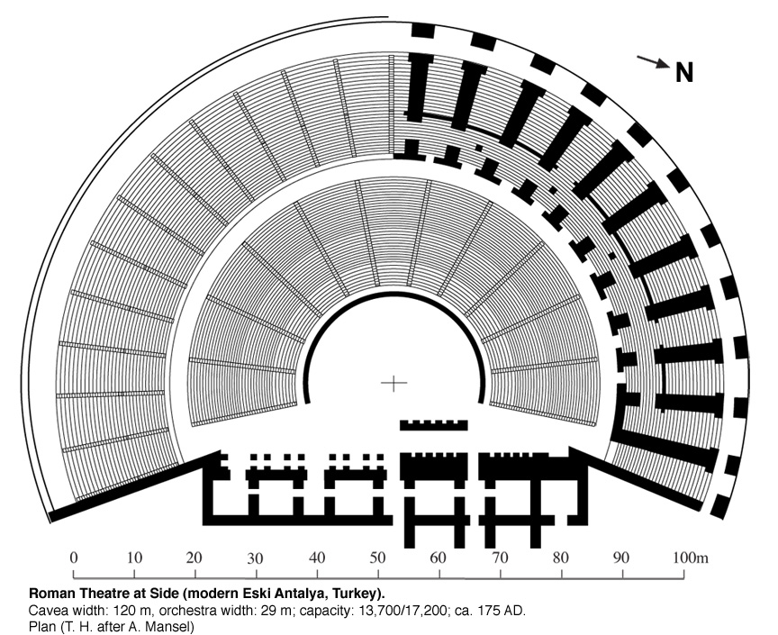 Театр Марцелла в Риме схема. Театр Марцелла в Риме план. Древнеримский театр схема. Театр древнего Рима схема.