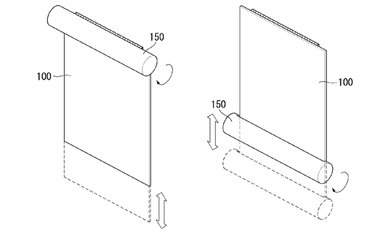 LG запатентовала рулонный ТВ-дисплей можно, может, экран, только, Display, патент, будет, Управление, полезной, отображения, видеоматериалов, просмотра, полноценного, скажем, определённую, длину, патенте, дисплей, вытягивать, смогут