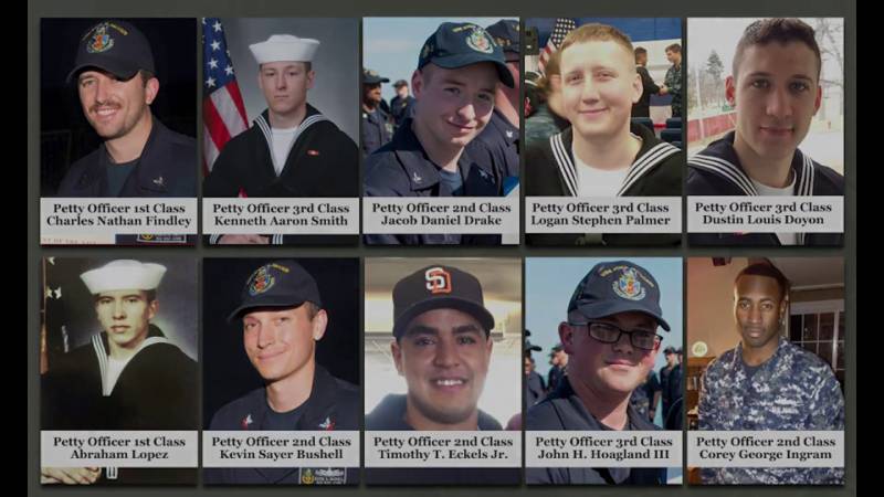 Столкновение эсминца USS John McCaine и танкера Alnic MC вмф