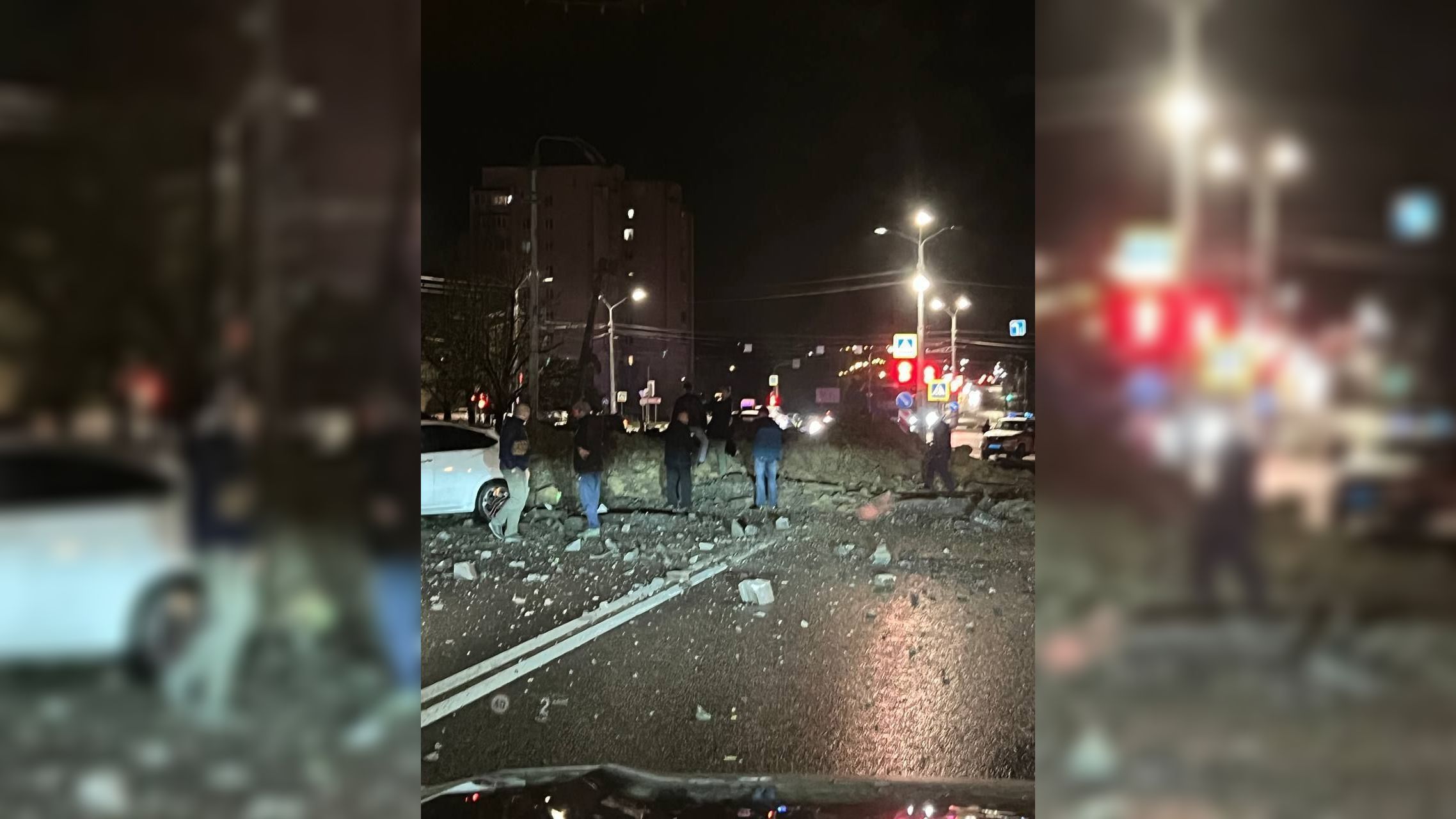 Вечером 20 апреля. Фото людей на улице. Кадры взрыва в Белгороде. Взрыв в Белгороде 20 апреля 2023.