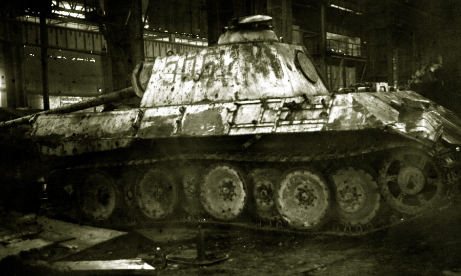​Один из Panther Ausf. A, с которого брались пробы брони для испытаний на Мариупольском заводе имени Ильича (РГАЭ) - Толстая шкура немецкого зверинца | Warspot.ru