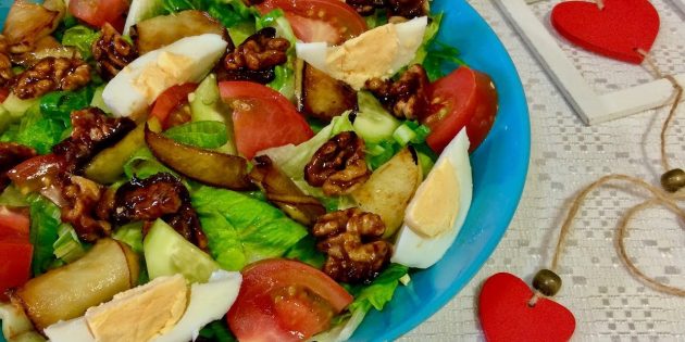 10 аппетитных салатов из огурцов и помидоров кулинария, рецепты, салаты