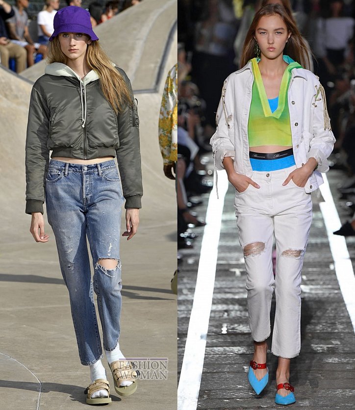 Модные джинсы весна-лето 2019 фото №11