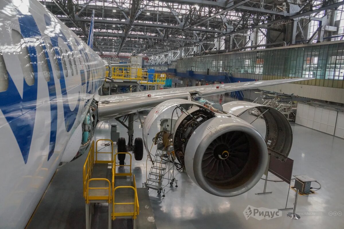 Иркутский авиазавод. Сборка самолёта МС-21. © Ridus