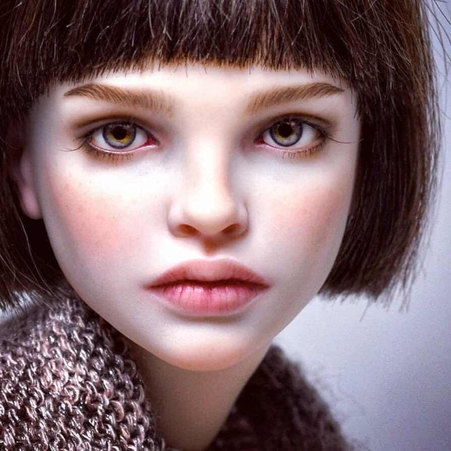  Наталья Лосева, мастерица из Новосибирска,  создает невероятно красивых реалистичных шарнирных  кукол.  Куколки небольшие, всего 36 см, очень изящные и нежные, с разным характером и настроением.-4-4