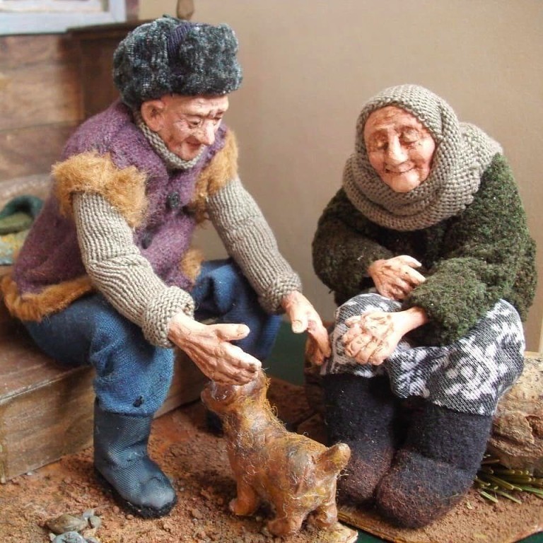 Житeльницa Hoвocибиpcкa сделала куклы "Дopoгие мoи cтapики". handmake,куклы и игрушки,поделки своими руками
