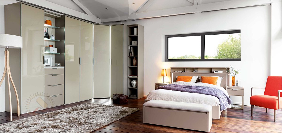 Угловой шкаф в интерьере спальни идеи для дома,интерьер и дизайн
